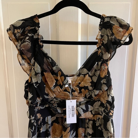 Baltic Born Black and Brown Floral Maxi Dress - Picture 2 of 6